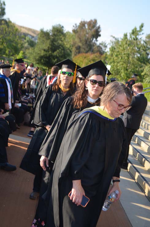 People enjoying Commencement 2019