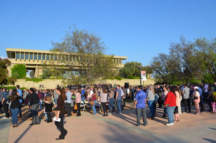 People enjoying Commencement 2019