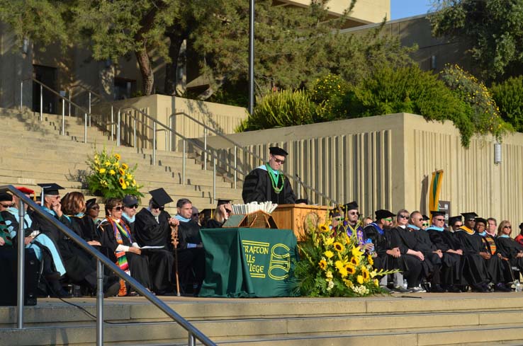 People enjoying Commencement 2019