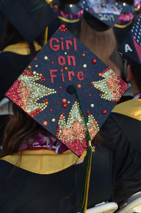 People enjoying Commencement 2019