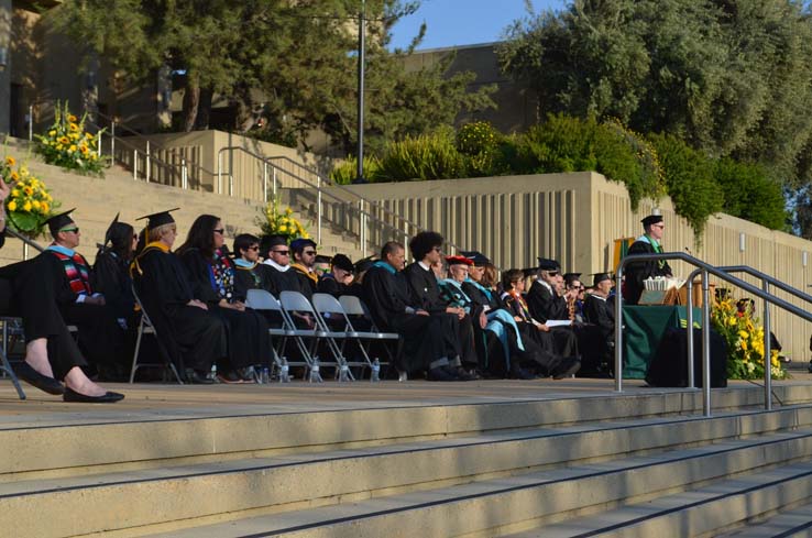 People enjoying Commencement 2019