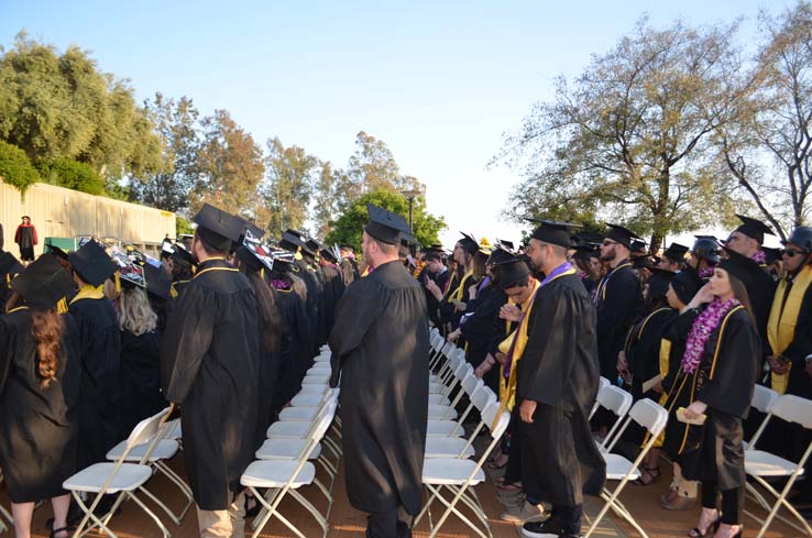 People enjoying Commencement 2019