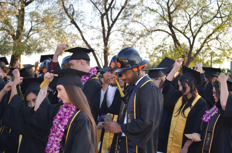 People enjoying Commencement 2019