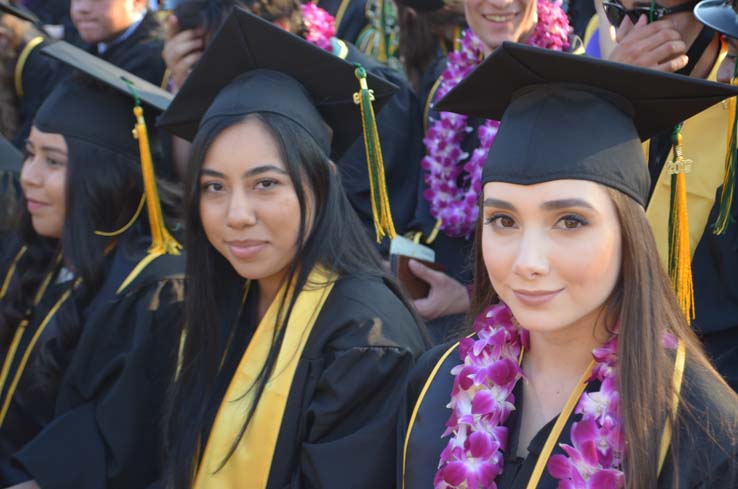 People enjoying Commencement 2019