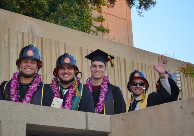 People enjoying Commencement 2019