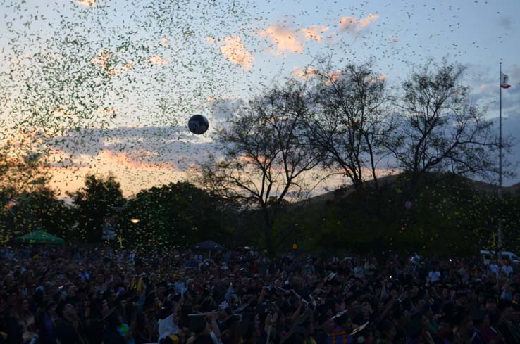 People enjoying Commencement 2019