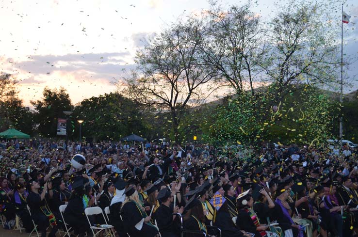 People enjoying Commencement 2019