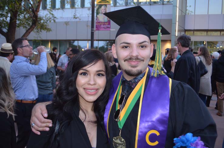 People enjoying Commencement 2019