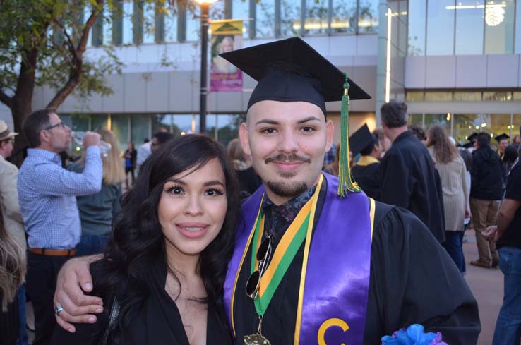 People enjoying Commencement 2019