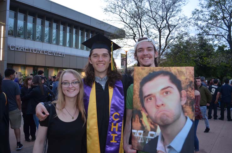 People enjoying Commencement 2019