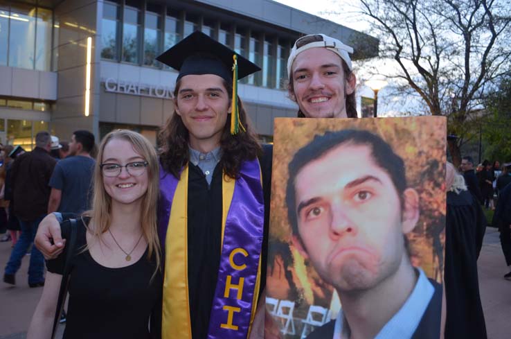 People enjoying Commencement 2019