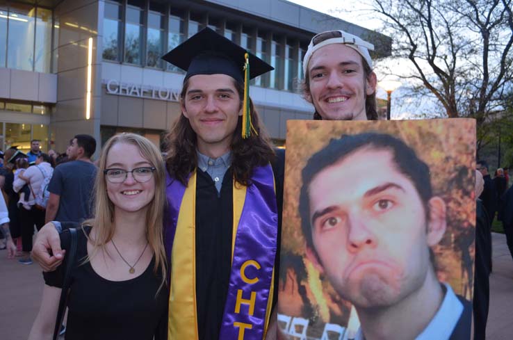 People enjoying Commencement 2019