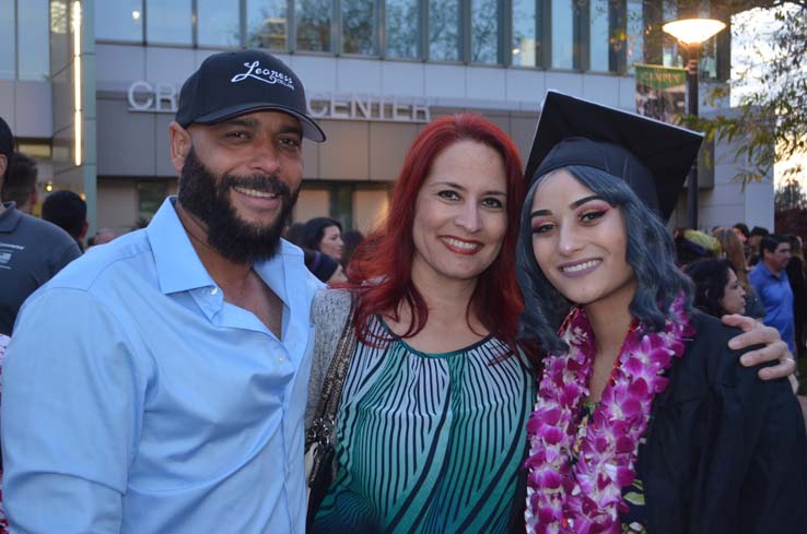 People enjoying Commencement 2019