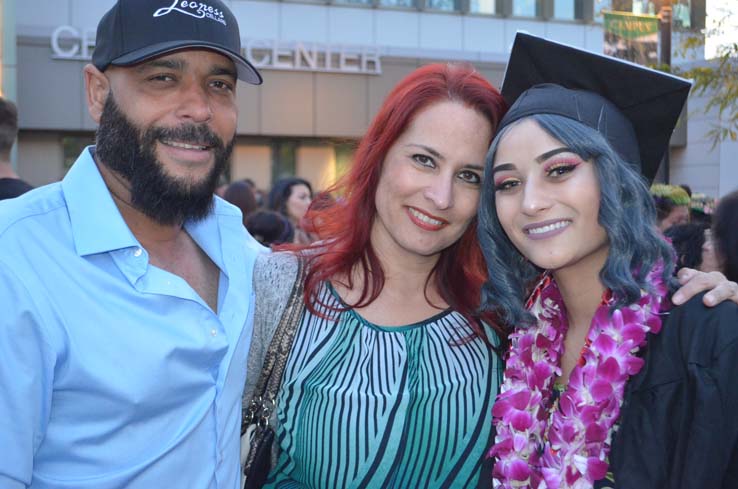 People enjoying Commencement 2019