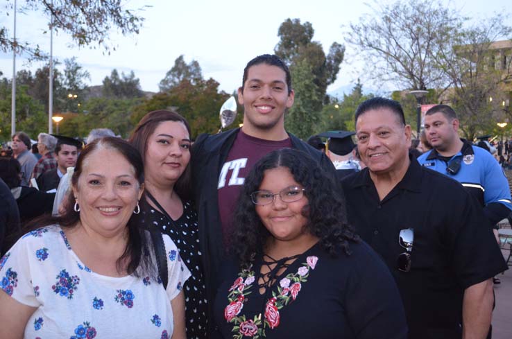 People enjoying Commencement 2019