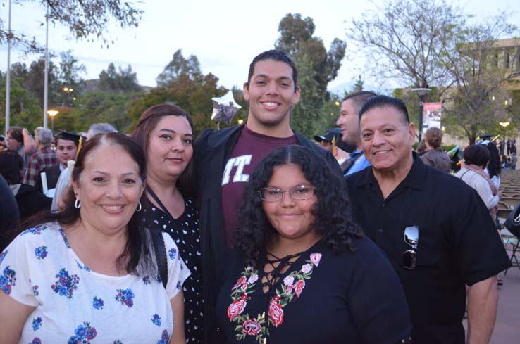 People enjoying Commencement 2019