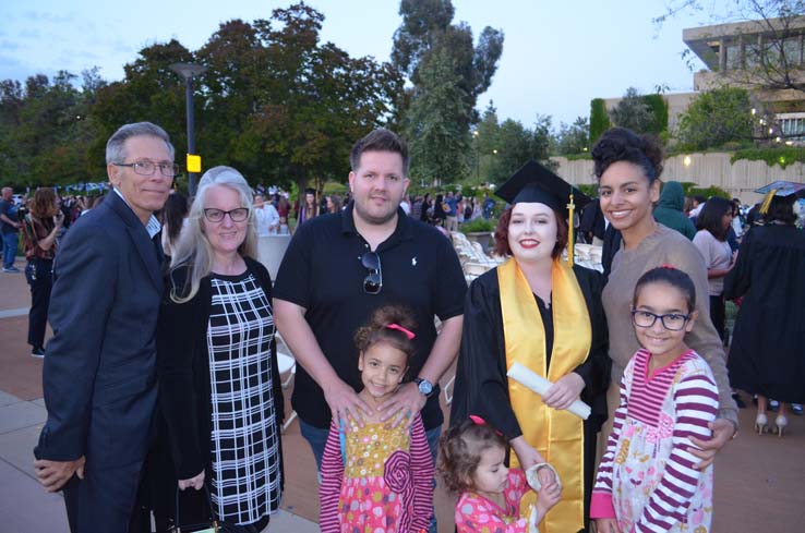 People enjoying Commencement 2019