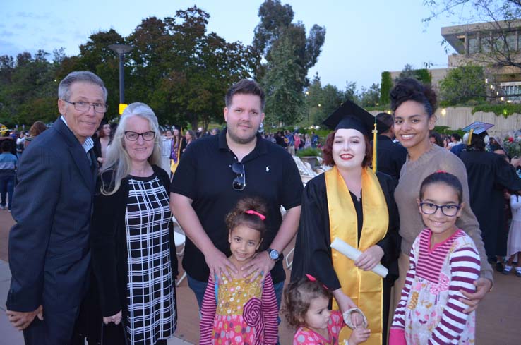 People enjoying Commencement 2019