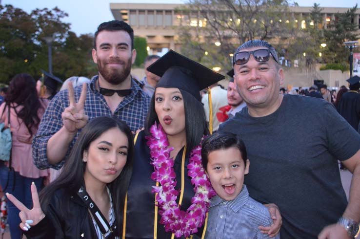 People enjoying Commencement 2019