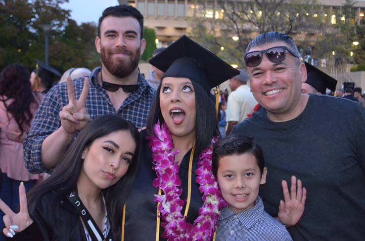 People enjoying Commencement 2019