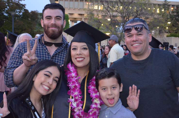 People enjoying Commencement 2019