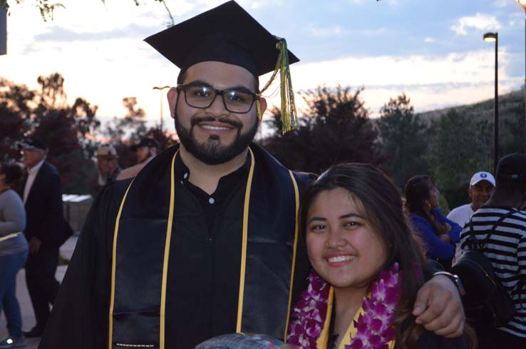 People enjoying Commencement 2019