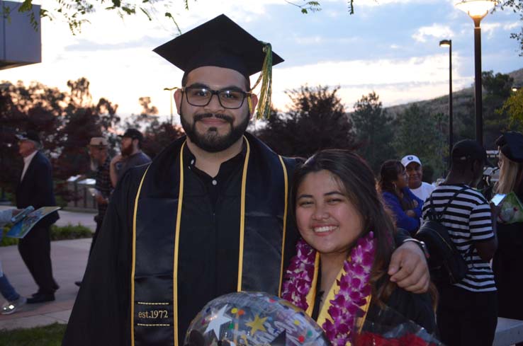 People enjoying Commencement 2019