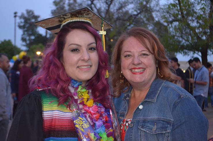 People enjoying Commencement 2019