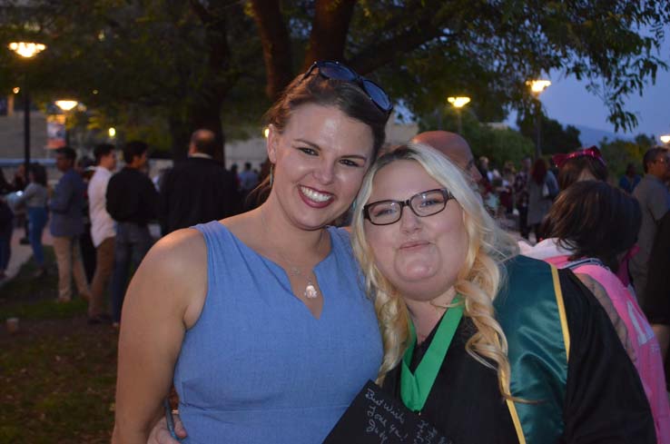 People enjoying Commencement 2019