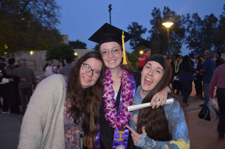 People enjoying Commencement 2019