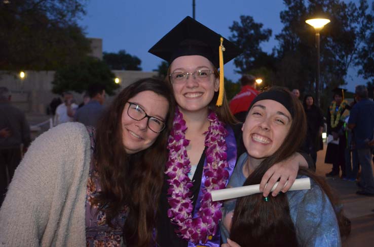 People enjoying Commencement 2019