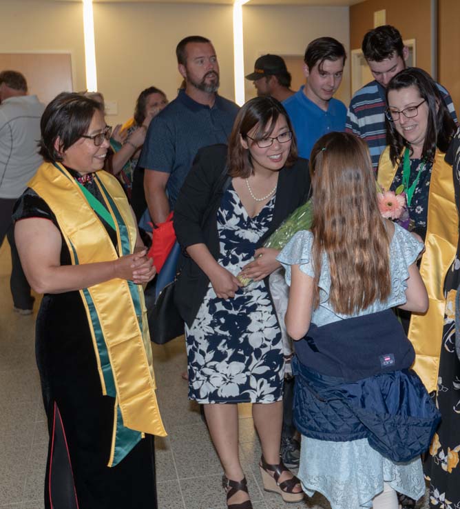 People enjoying the Guardian Scholars Program