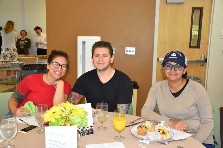 Students at Grad Breakfast