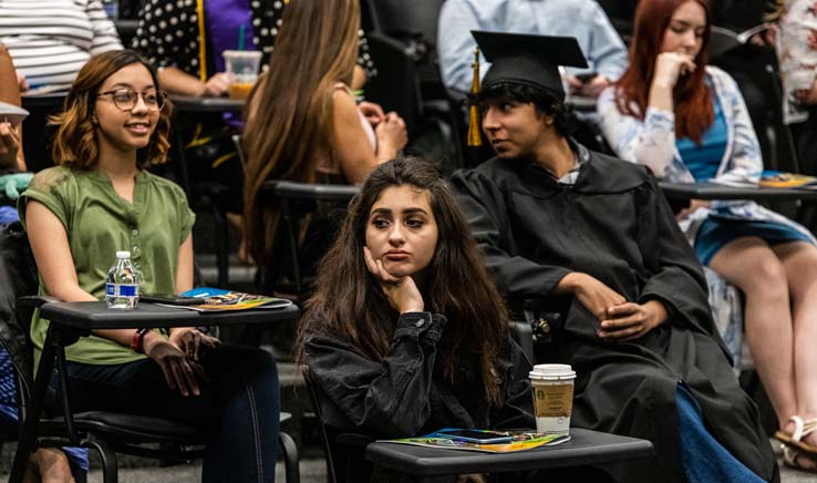 People enjoying Scholars Convocation