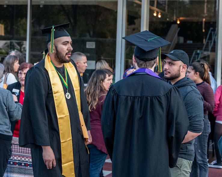 People enjoying Scholars Convocation