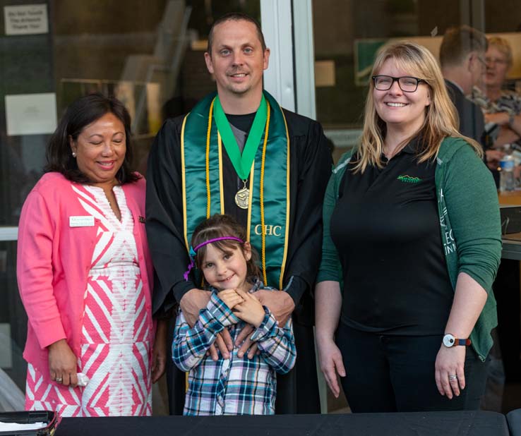 People enjoying Scholars Convocation