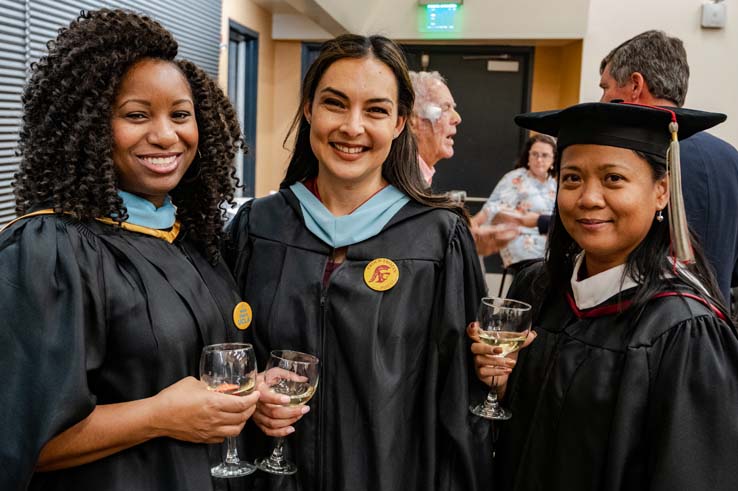 People enjoying Scholars Convocation