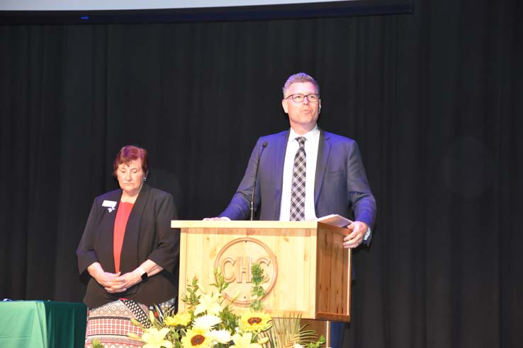 People enjoying Scholars Convocation