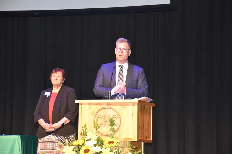 People enjoying Scholars Convocation