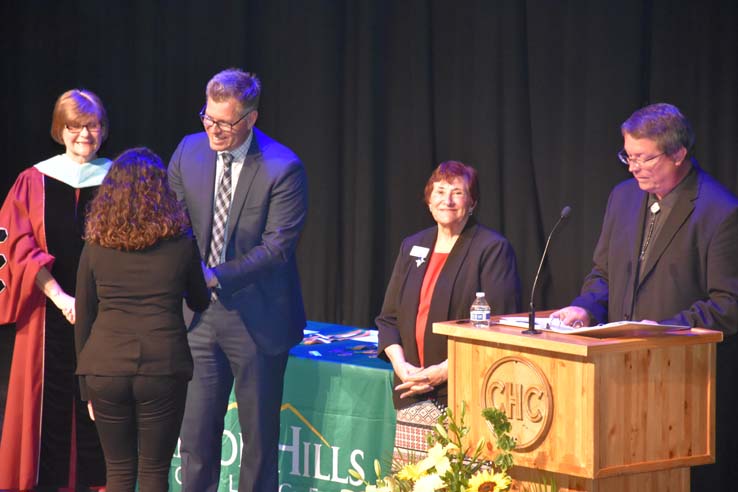 People enjoying Scholars Convocation