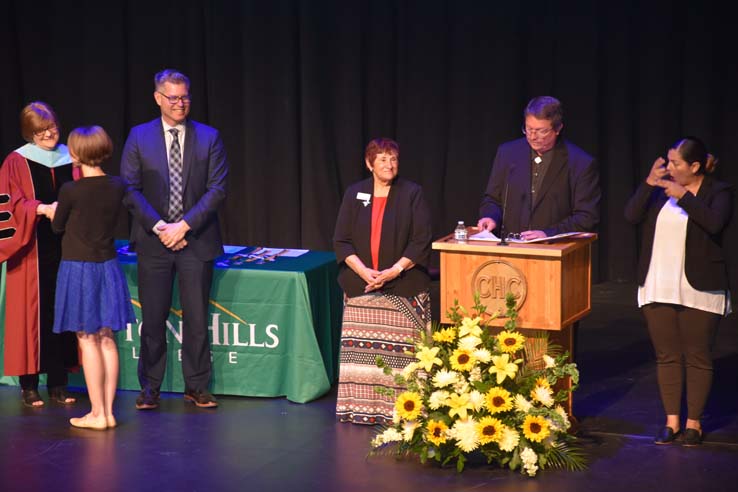 People enjoying Scholars Convocation