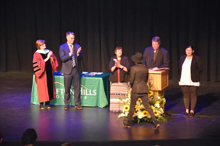 People enjoying Scholars Convocation