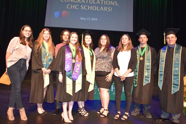 People enjoying Scholars Convocation