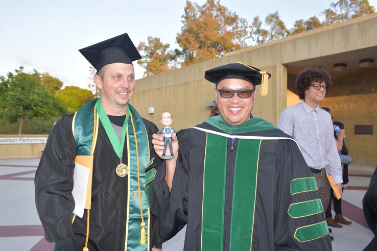 People enjoying Scholars Convocation