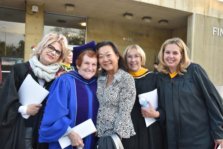 People enjoying Scholars Convocation