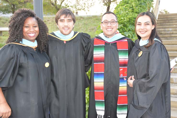 People enjoying Scholars Convocation