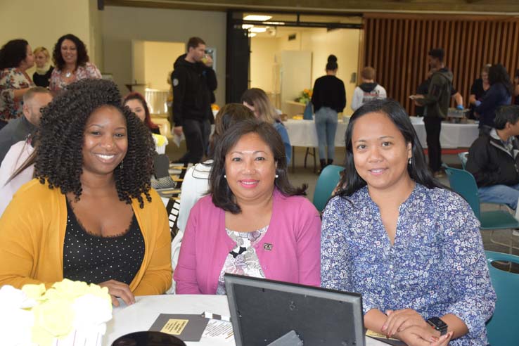 People enjoying the Transfer Luncheon