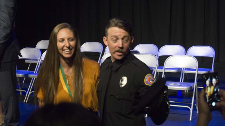 People at the Paramedic Graduation