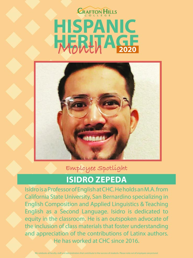 Hispanic Heritage Month Employee Profile photo and text. Link to full text below image