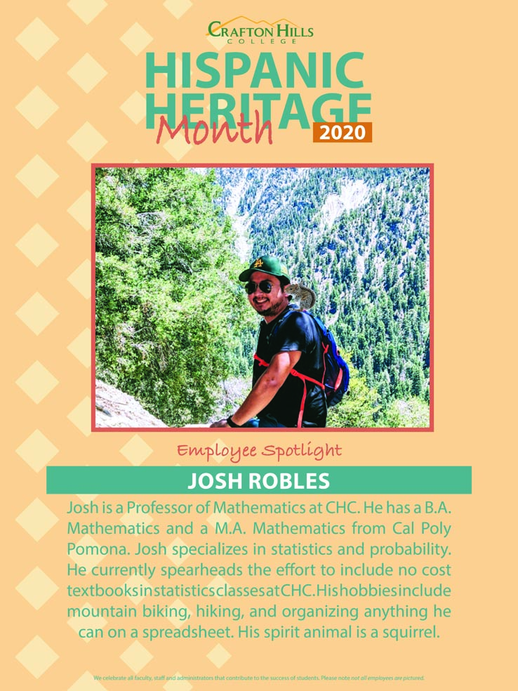 Hispanic Heritage Month Employee Profile photo and text. Link to full text below image